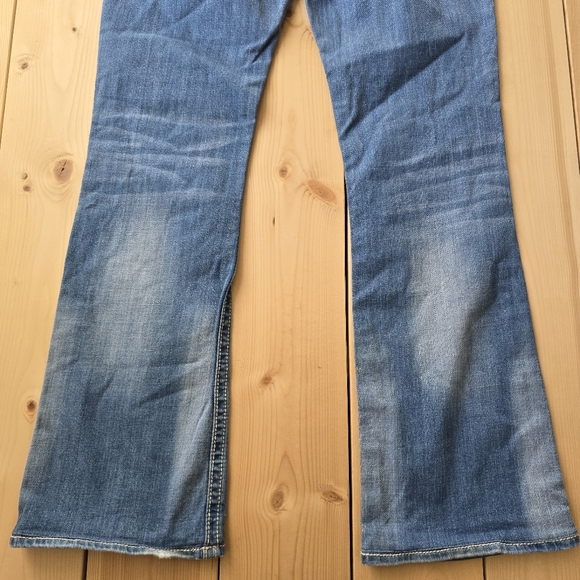 Rock Revival Elaina Boot Distressed Denim Jeans Size 29X31 - Picture 11 of 16